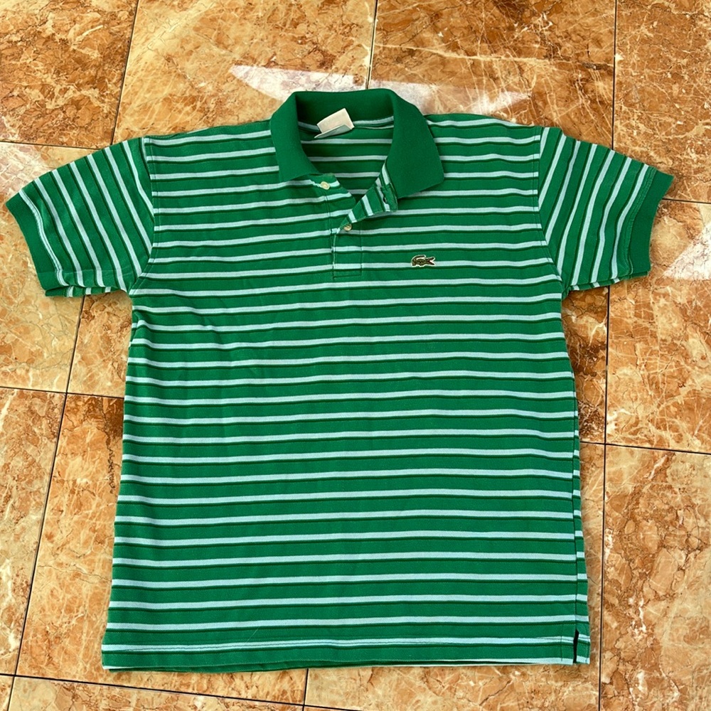 Lacoste striped polo sz S